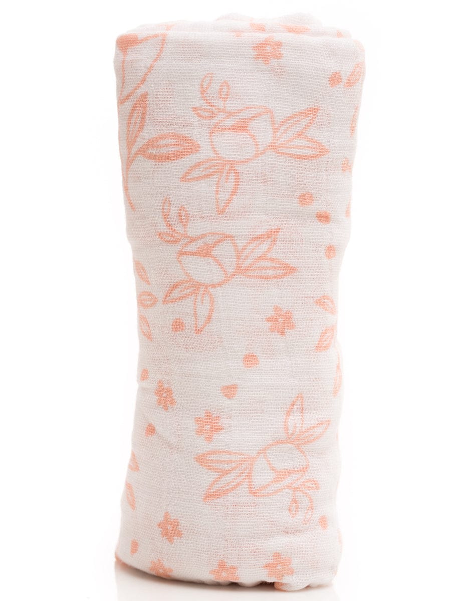 Little Unicorn Cotton Muslin Swaddle - Garden Rose - UB0107