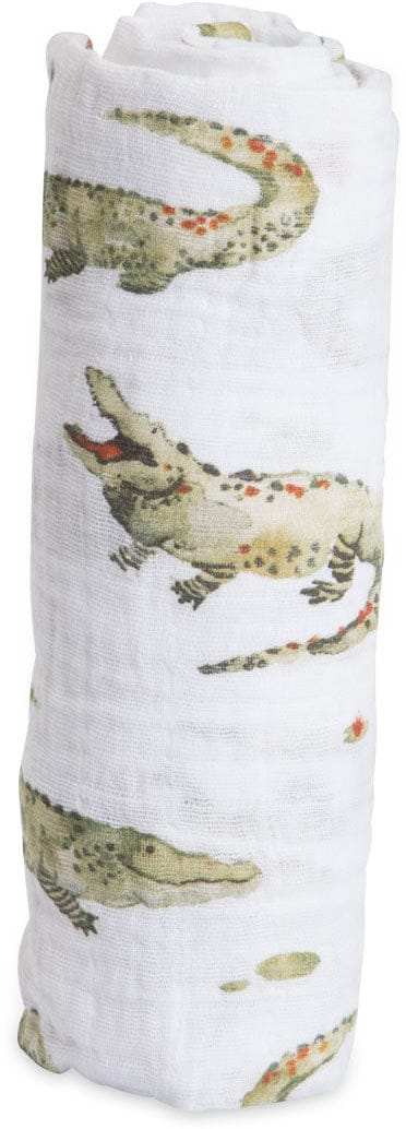 Little Unicorn Cotton Muslin Swaddle - Gators