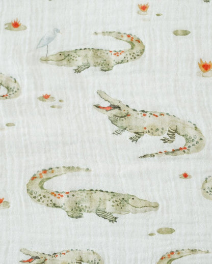Little Unicorn Cotton Muslin Swaddle - Gators