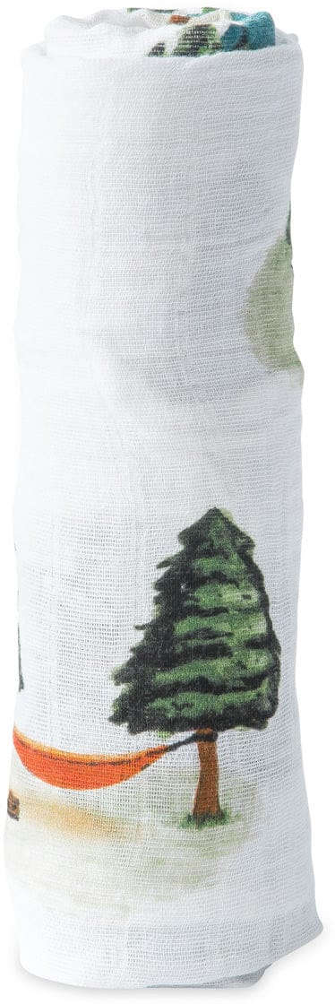 Little Unicorn Cotton Muslin Swaddle - Happy Camper