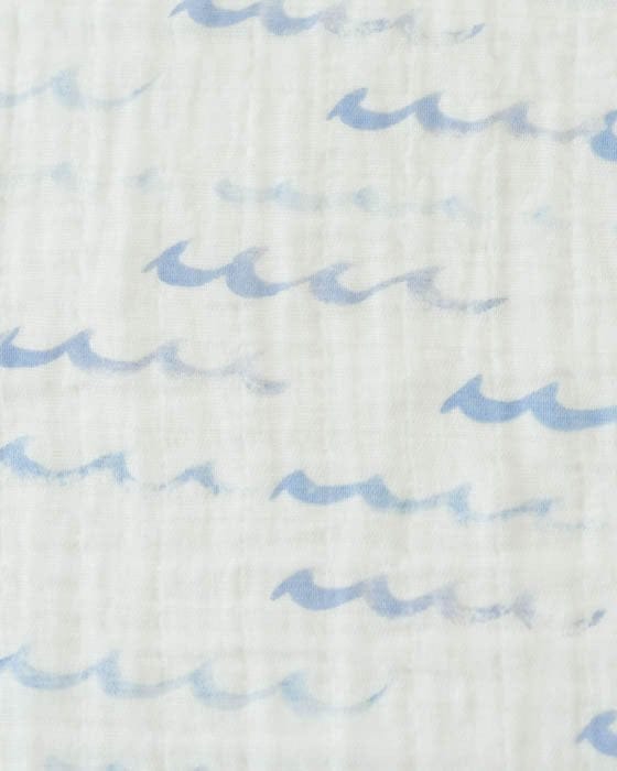 Little Unicorn Cotton Muslin Swaddle - High Tide - UB0150