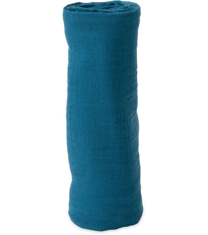 Little Unicorn Cotton Muslin Swaddle - Lake - UB01B6