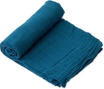 Little Unicorn Cotton Muslin Swaddle - Lake - UB01B6