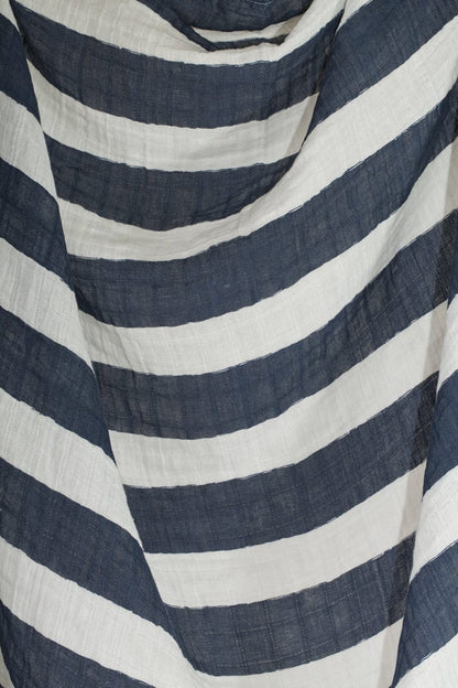 Little Unicorn Cotton Muslin Swaddle - Navy Stripe - UB0103