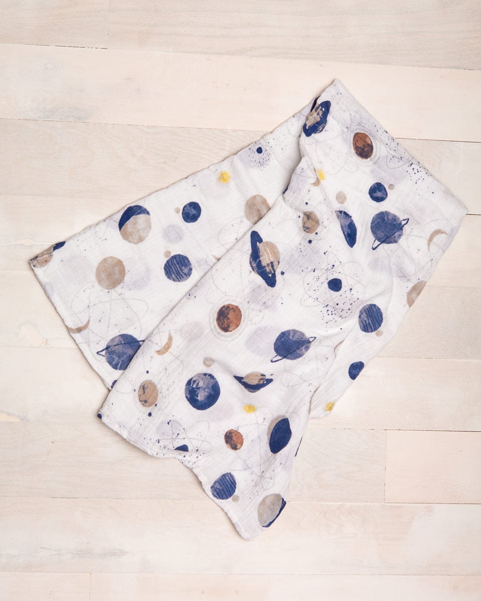 Little Unicorn Cotton Muslin Swaddle - Planetary - UB0134