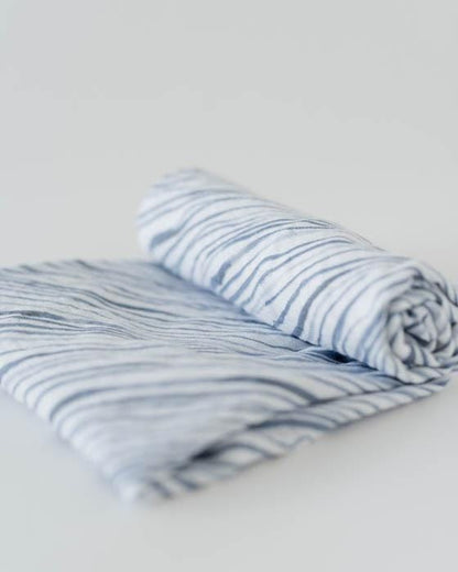 Little Unicorn Cotton Muslin Swaddle - Ripple