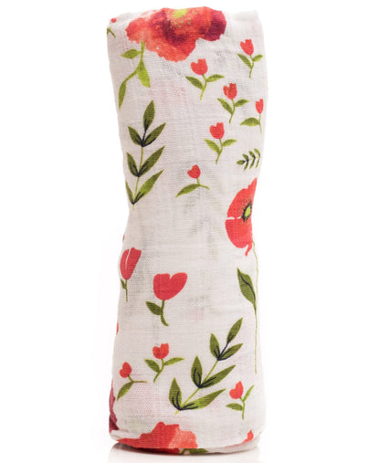 Little Unicorn Cotton Muslin Swaddle - Summer Poppy - UB0115