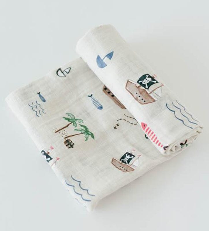 Little Unicorn Cotton Muslin Swaddle - Treasure Map