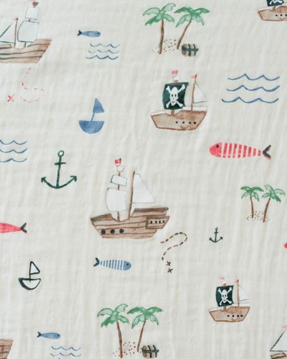 Little Unicorn Cotton Muslin Swaddle - Treasure Map