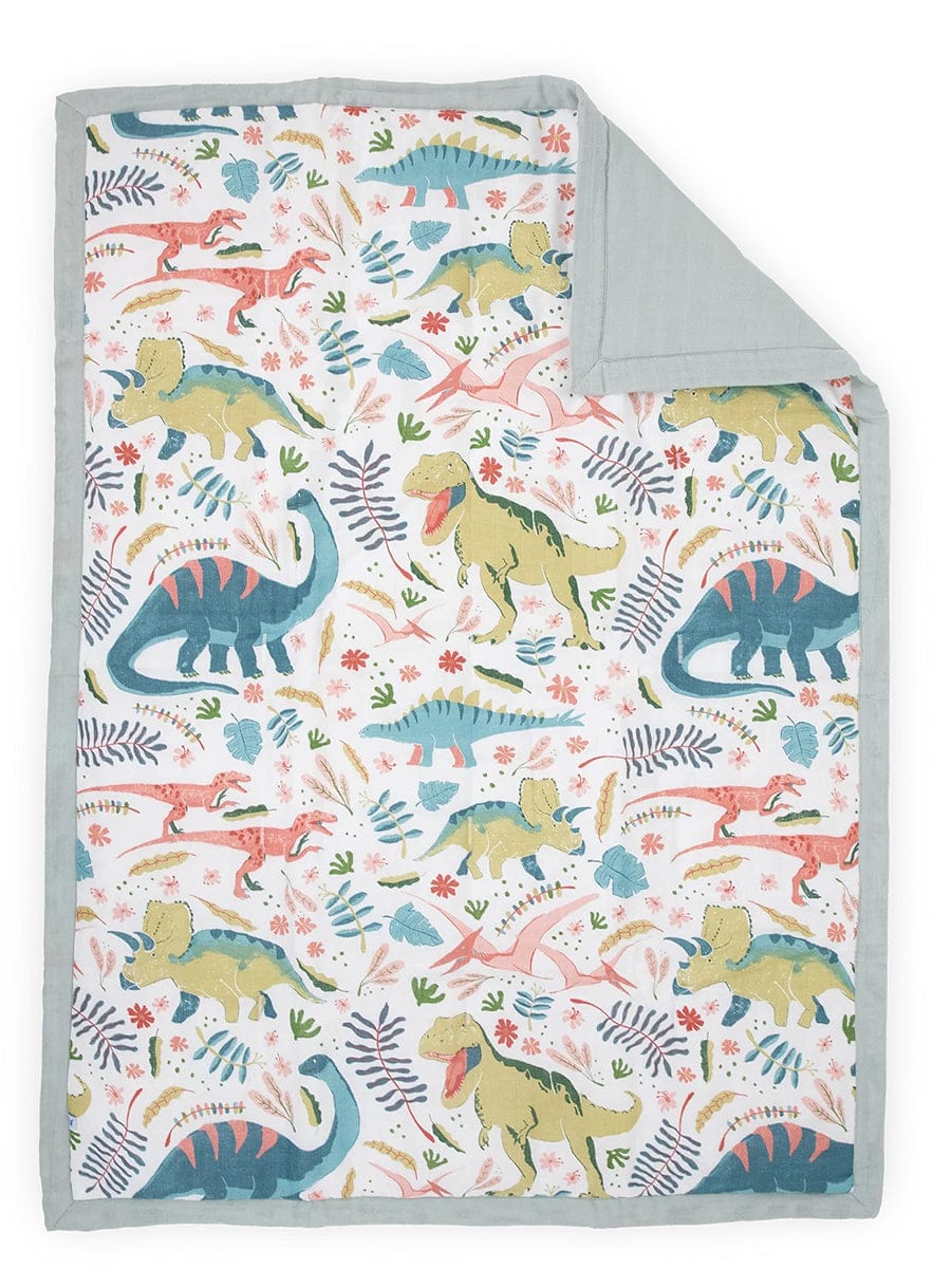 Little Unicorn Cotton Muslin Toddler Bedding 3 Piece Set - Boho Dino - UB3010