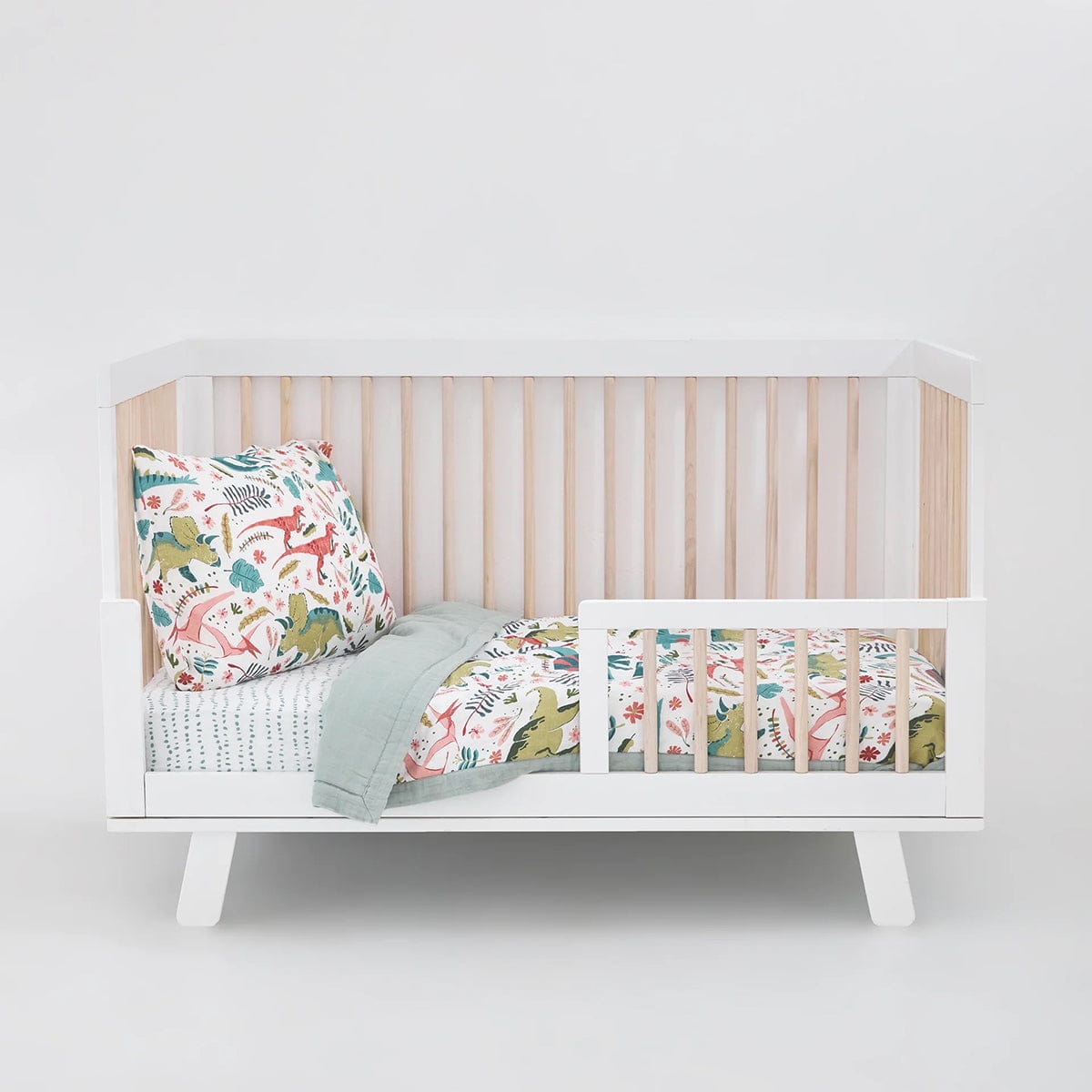 Little Unicorn Cotton Muslin Toddler Bedding 3 Piece Set - Boho Dino - UB3010