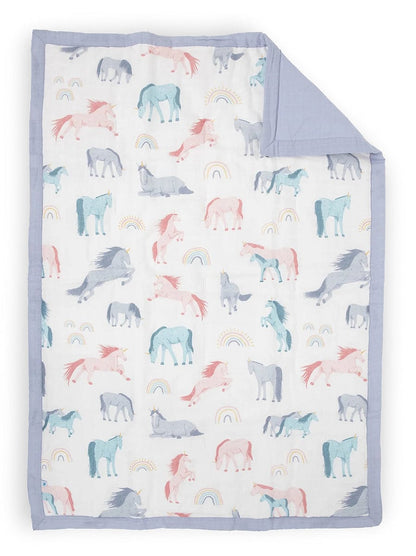 Little Unicorn Cotton Muslin Toddler Bedding 3 Piece Set - Unicorns - UB3007
