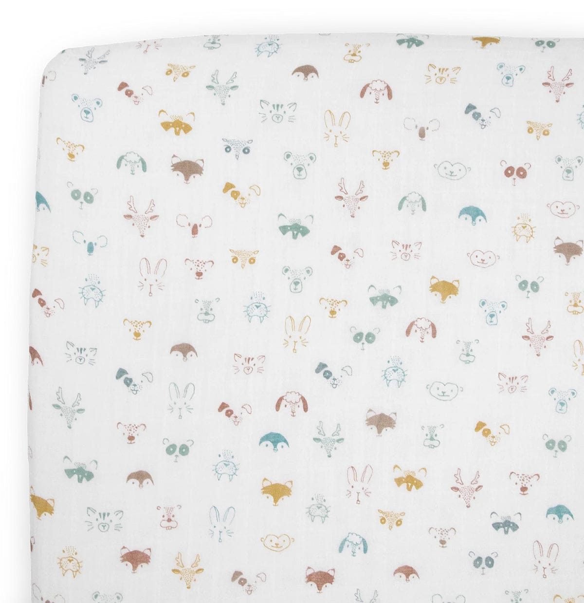 Little Unicorn Cotton Muslin Toddler Bedding 3 Piece Set - Watercolor Critters - UB3008