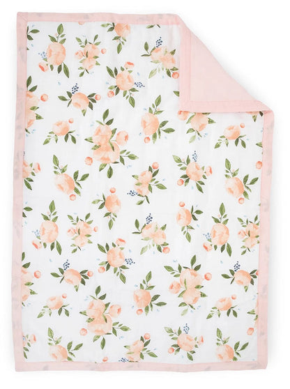 Little Unicorn Cotton Muslin Toddler Bedding 3 Piece Set - Watercolor Roses Grande - UB3000