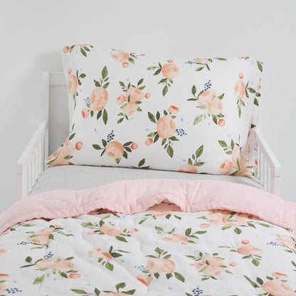 Little Unicorn Cotton Muslin Toddler Bedding 3 Piece Set - Watercolor Roses Grande - UB3000