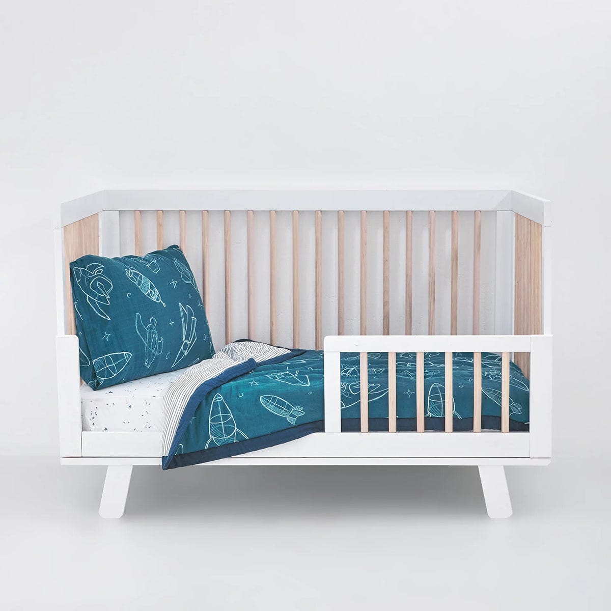 Little Unicorn Cotton Muslin Toddler Comforter - Blast Off - UB3105