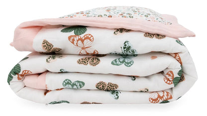 Little Unicorn Cotton Muslin Toddler Comforter - Butterflies - UB3102
