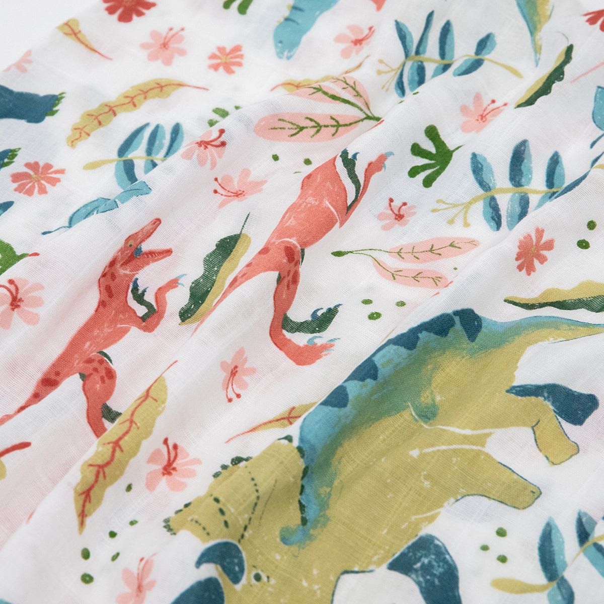 Little Unicorn Cotton Muslin Toddler Pillowcase, 2 Pack - Boho Dino - UB3210
