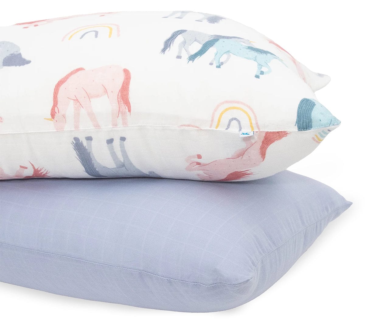 Little Unicorn Cotton Muslin Toddler Pillowcase, 2 Pack - Unicorns - UB3207