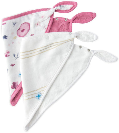 Little Unicorn Deluxe Muslin Bandana Bib 2 Pack - Fairy Garden - UF0309