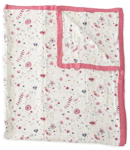 Little Unicorn Deluxe Muslin Big Kid Quilt - Fairy Garden - UB1806