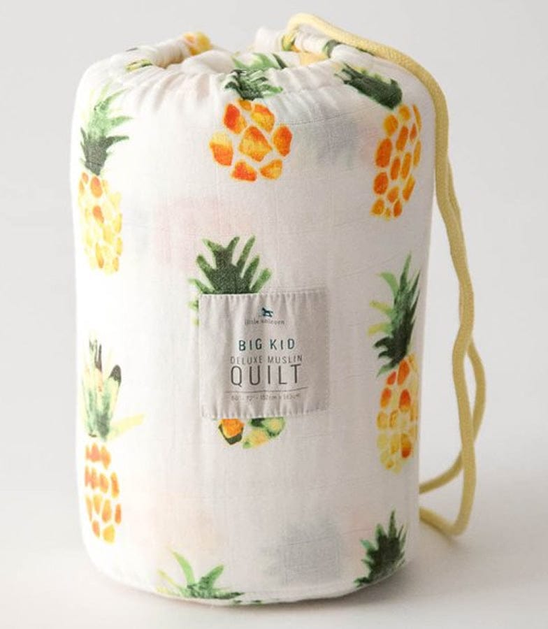 Little Unicorn Deluxe Muslin Big Kid Quilt - Pineapple - UB1803