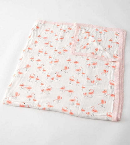 Little Unicorn Deluxe Muslin Big Kid Quilt - Pink Ladies - UB1804