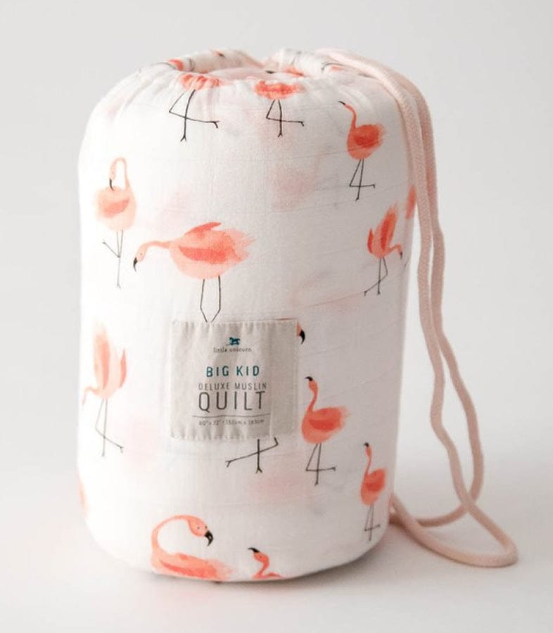 Little Unicorn Deluxe Muslin Big Kid Quilt - Pink Ladies - UB1804