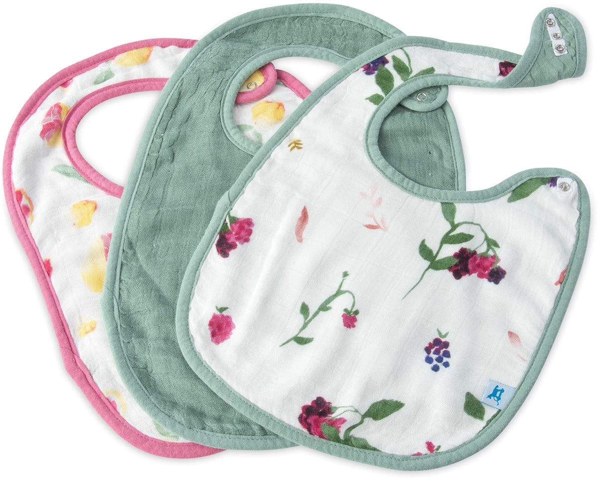 Little Unicorn Deluxe Muslin Classic Bib 3 Pack - Sweet Tart - UF0203