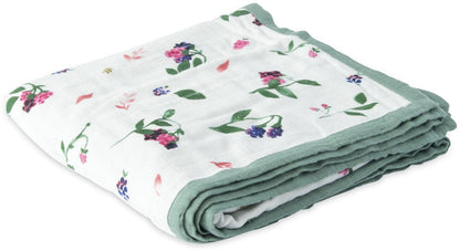 Little Unicorn Deluxe Muslin Quilt - Berry Patch - UB0614