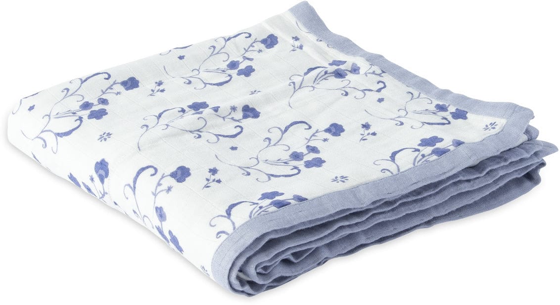 Little Unicorn Deluxe Muslin Quilt - Blue Porcelain - UB0615