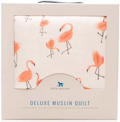 Little Unicorn Deluxe Muslin Quilt - Pink Ladies - UB0607