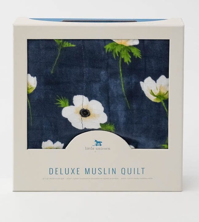 Little Unicorn Deluxe Muslin Quilt - White Anemone - UB0622
