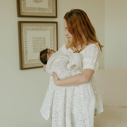 Little Unicorn Organic Cotton Muslin Swaddle Blanket - Floral Field - UB2611