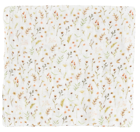 Little Unicorn Organic Cotton Muslin Swaddle Blanket - Floral Field - UB2611