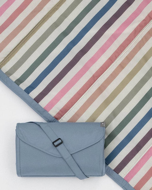Little Unicorn Outdoor Blanket 5 x 10 - Chroma Rugby Stripe - UB2408