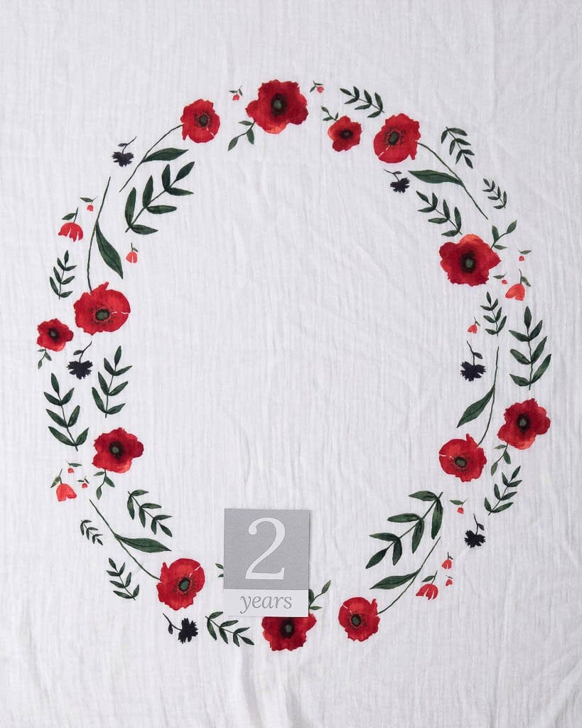 Little Unicorn Photo Blanket - Summer Poppy - UB2000