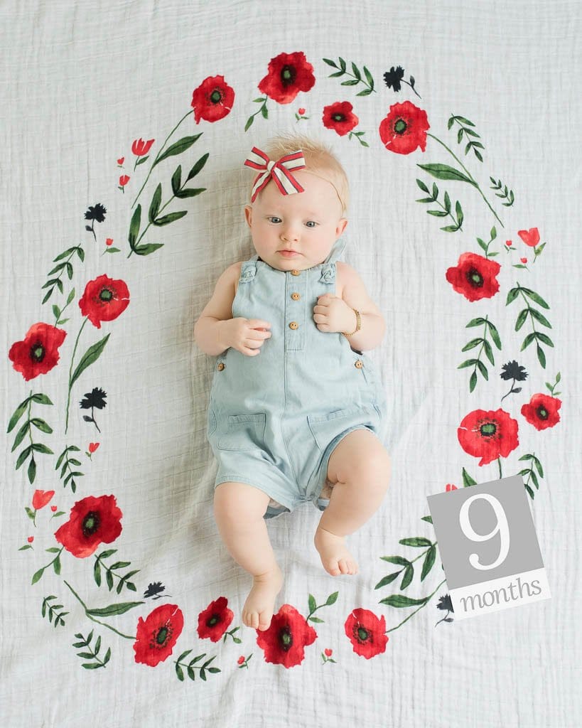 Little Unicorn Photo Blanket - Summer Poppy - UB2000