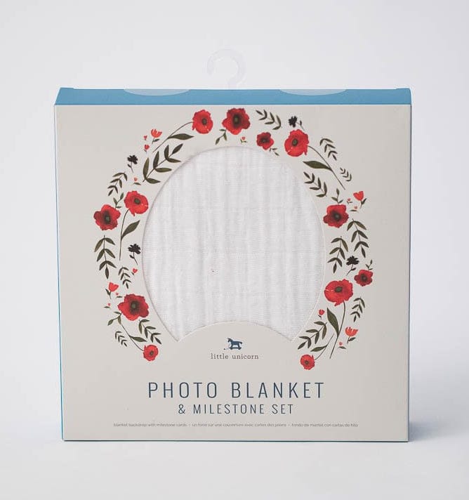 Little Unicorn Photo Blanket - Summer Poppy - UB2000