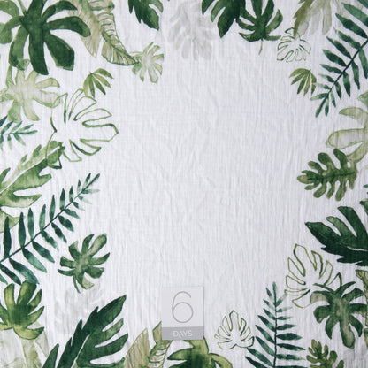 Little Unicorn Photo Blanket - Tropical Leaf