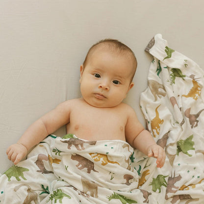 Little Unicorn Stretch Knit Crib Sheet - Pebble - UN1210