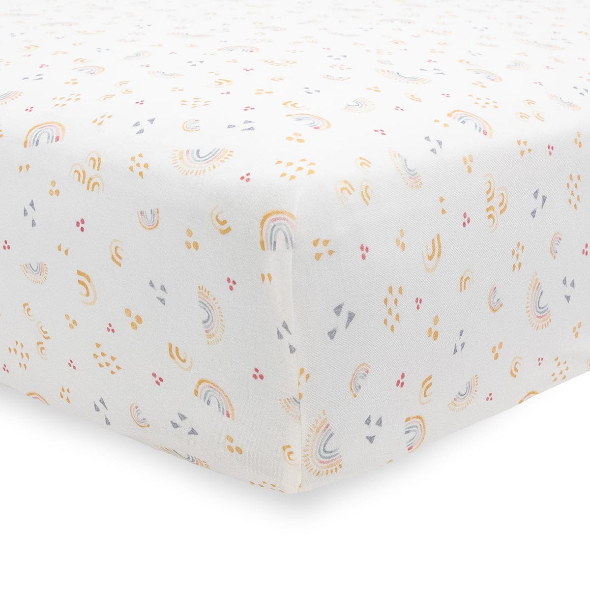 Little Unicorn Stretch Knit Crib Sheet - Rainbows - UN1205