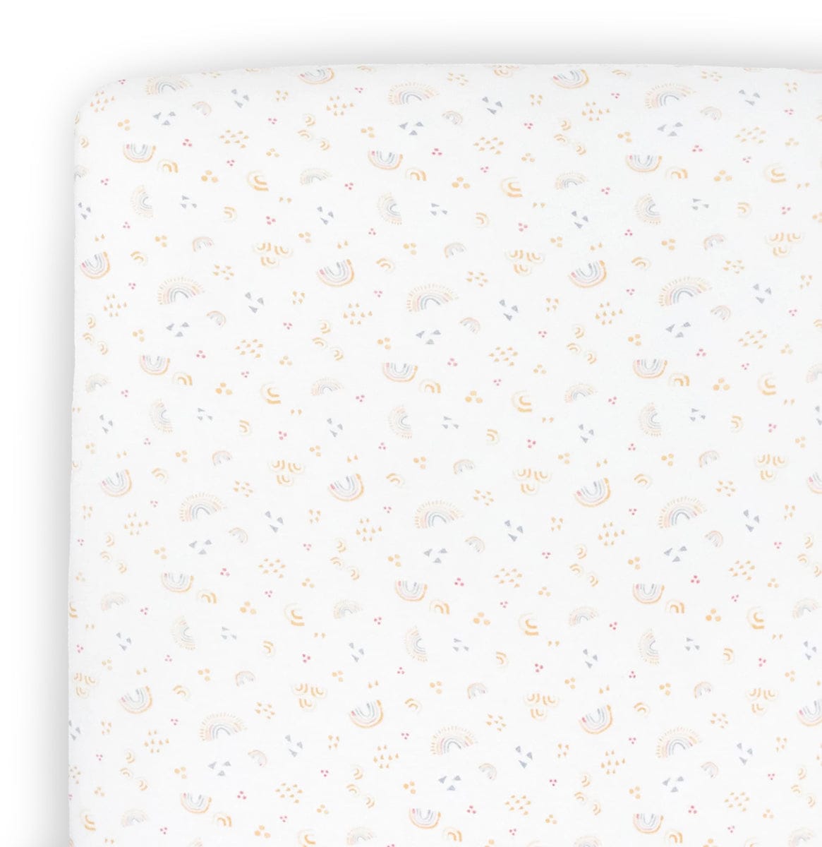 Little Unicorn Stretch Knit Crib Sheet - Rainbows
