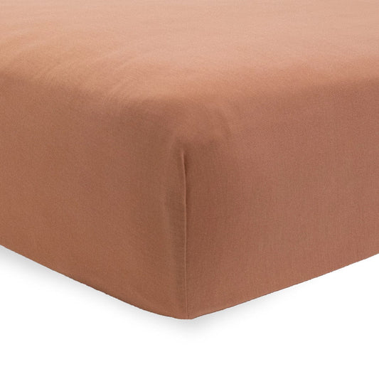 Little Unicorn Stretch Knit Crib Sheet - Terracotta - UN1208