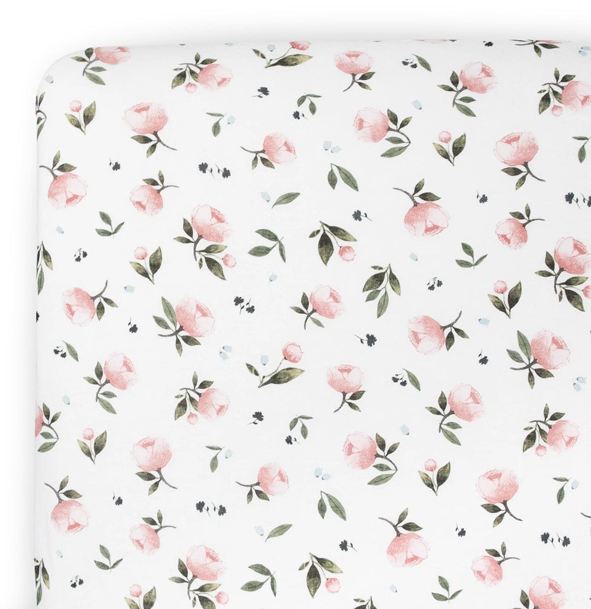 Little Unicorn Stretch Knit Crib Sheet - Watercolor Rose - UN1203