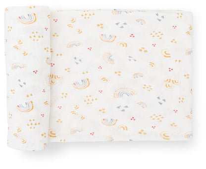 Little Unicorn Stretch Knit Swaddle Blanket - Rainbows - UB3405
