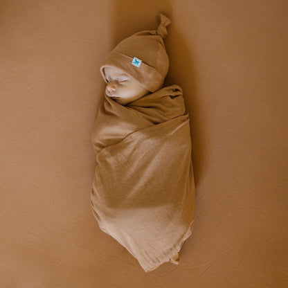 Little Unicorn Stretch Knit Swaddle Blanket - Terracotta - UB3408