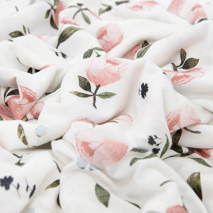 Little Unicorn Stretch Knit Swaddle Blanket - Watercolor Rose - UB3403