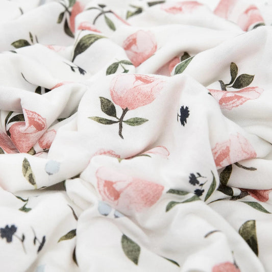 Little Unicorn Stretch Knit Swaddle Blanket - Watercolor Rose - UB3403