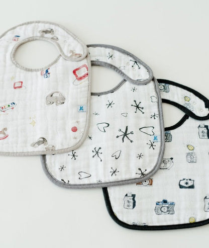 Little Unicorn + The Boss Baby Cotton Classic Bib 3-Pack - Toy Box - UF0012DW